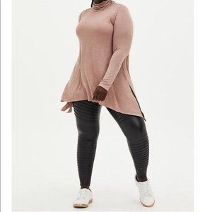 PLATINUM LEGGING – FAUX LEATHER MOTO